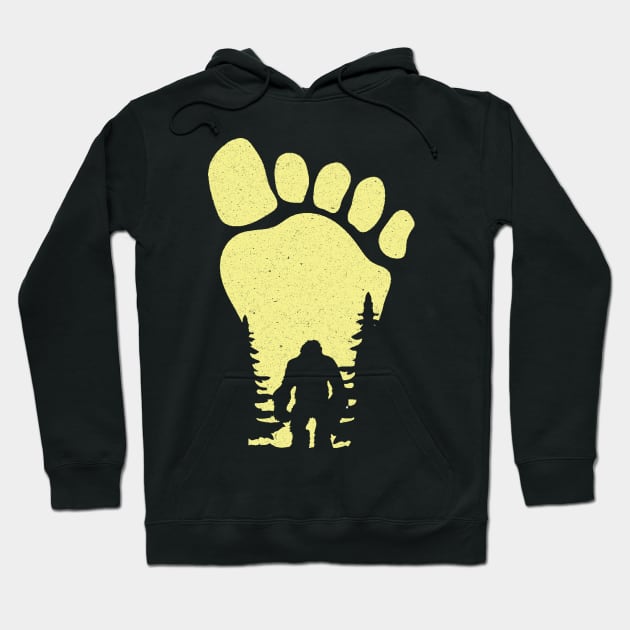 Bigfoot Footprint Hoodie by Teewyld